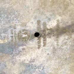 Pichet en eau en métal argenté avec doublure en émail de la Meriden B. Company, antique de 1868