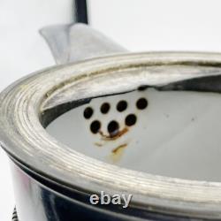 Pichet en eau en métal argenté avec doublure en émail de la Meriden B. Company, antique de 1868