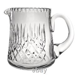 Pichet en verre cristal Edinburgh Appin à coupe verticale et en croix