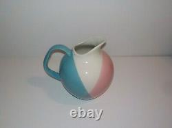 Pichet ou cruche d'eau tri-tonal Eva Zeisel Hall China de style Mid Century Modern MCM