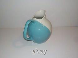 Pichet ou cruche d'eau tri-tonal Eva Zeisel Hall China de style Mid Century Modern MCM