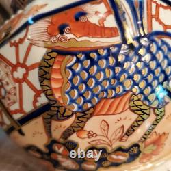 Pichets/jug en grès anglais Imari Dragon en fer de brevet de Turner