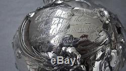 Pitcher Antique Monnaie Silver Water C1858 Jackson Beaucoup De New York 27 Oz 13 1/4