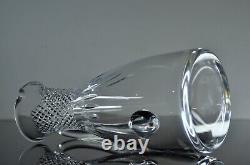 Pitcher D'eau Antique De Jug Ou Cristal De Vin Blown Taille Lalique Signé