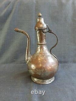 Pitcher De Cuivre Ottoman Ottoman Antique À La Main -water Jug Ibrik