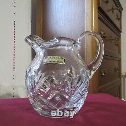 Pitcher To Water Jug Crystal Of Saint Louis Modèle Chantilly Or Massenetsigné