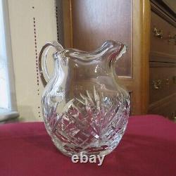 Pitcher To Water Jug Crystal Of Saint Louis Modèle Chantilly Or Massenetsigné