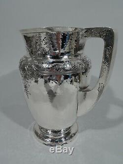 Pitcher Whiting Eau 1385a Antique Artisan American Silver Sterling