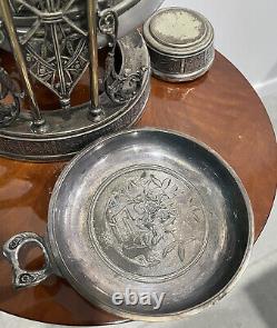 Pitcher/bouilloire D'eau À Tilting Plaqué Argent Pairpoint Antique