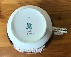 Pot à eau à crème Coalport = pichet = motif jays = batwing = Angleterre = 6627 / b = magnifique