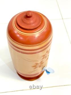 Pot à eau en argile fait main Produit pur du Sri Lanka distributeur d'eau en argile Gurulettu