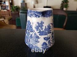 RARE Anitque WM RIDGWAY & CO ANGLETERRE JUG PITCHER EN OSIER EAU JUS ORIENTAL