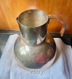 RARE Carafe en Argent Alpaga Antique vers 1920, probablement Européenne