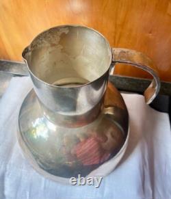 RARE Carafe en Argent Alpaga Antique vers 1920, probablement Européenne