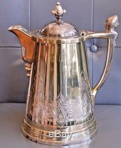 Roger Smith & Company Silverplate Ice Pitcher Eau