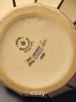 Royal Copenhagen Henriette Pichet 444/8526 Rare 7.5 Or Floral Laitière Eau