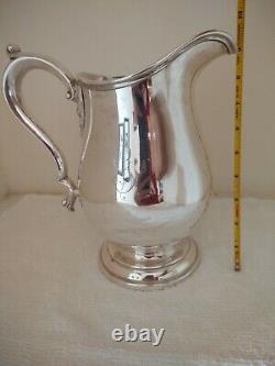 Sterling Silver Water Jug C1920 Par The Watson Company Of Massachusetts U.s. A