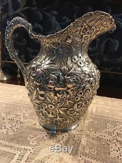 Stieff Baltimore Sterling Silver Rose Pitcher Eau