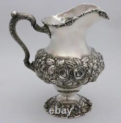 Stieff Repousse Sterling Silver Water Pitcher Grand