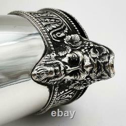 Stupéfiant Elkington & Co Victorian Silver Plate Hot Eau Jug Ewer 1868 Lion