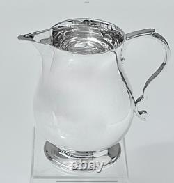 Superbe cruche à eau en argent sterling massif par Wakely & Wheeler Londres 1939 283,9g