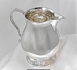 Superbe cruche à eau en argent sterling massif par Wakely & Wheeler Londres 1939 283,9g