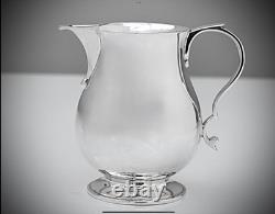 Superbe cruche à eau en argent sterling massif par Wakely & Wheeler Londres 1939 283,9g
