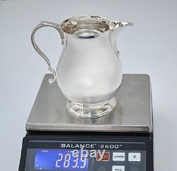Superbe cruche à eau en argent sterling massif par Wakely & Wheeler Londres 1939 283,9g