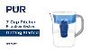 Système De Filtration Pur Pitcher Ppt700w Guide De Démarrage