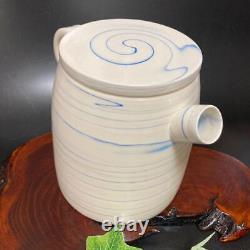 Tachibanayoshi Tatsuyoshi Kyoyaki Marble Pitcher Jug Mizutsugu Notes De L'eau Vase
