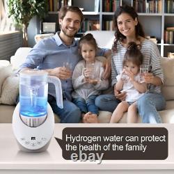 Technologie SPE/PEM Carafe d'eau hydrogène 50 oz Grande capacité et pouvoir antioxydant