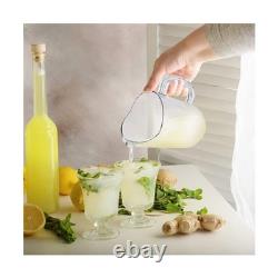Tessco pour vous Pichet en Plastique de 60 Onces Jug Transparent de Restaurant Grand Récipient pour Eau