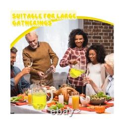 Tessco pour vous Pichet en Plastique de 60 Onces Jug Transparent de Restaurant Grand Récipient pour Eau