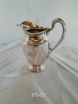 Tiffany & Co. Makers Sterling Silver 4 1/2 Pint Water Pitcher # 22625
