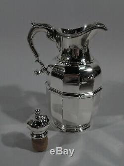 Tiffany & Eau Carafe Cup Sur Le Plateau 48175 Et 20774 Américaine En Argent Sterling