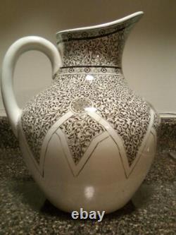 Vase à eau en transfert ancien BROWN WESTHEAD MOORE BWM & CO. RL622