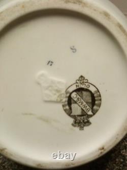 Vase à eau en transfert ancien BROWN WESTHEAD MOORE BWM & CO. RL622