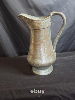 Vase en cuivre turc antique fait à la main, vers 1890