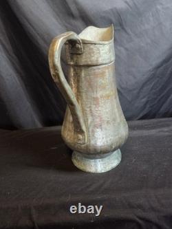 Vase en cuivre turc antique fait à la main, vers 1890