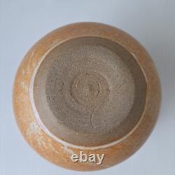 Vase en pierre de poterie artistique VTG Studio, pichet d'eau, signé par l'artiste, design unique.