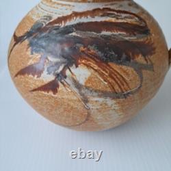 Vase en pierre de poterie artistique VTG Studio, pichet d'eau, signé par l'artiste, design unique.
