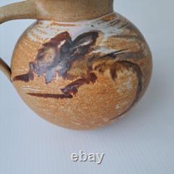 Vase en pierre de poterie artistique VTG Studio, pichet d'eau, signé par l'artiste, design unique.