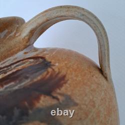 Vase en pierre de poterie artistique VTG Studio, pichet d'eau, signé par l'artiste, design unique.