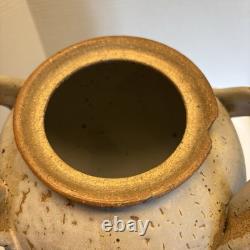 Vasque en grès VTG pour eau et vin 22 avec couvercle et robinet en bois fait à la main