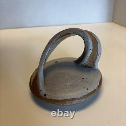 Vasque en grès VTG pour eau et vin 22 avec couvercle et robinet en bois fait à la main
