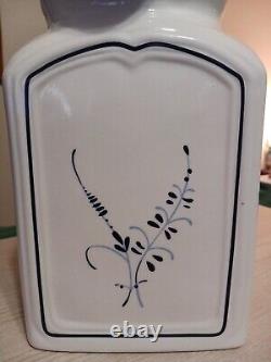 Villeroy & Boch VIEUX LUXEMBOURG CHARM Carafe d'eau carrée blanche et bleue