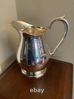 Vintage Fisher Sterling Silver Water Pitcher 575 Grammes 9-1/2 #2026