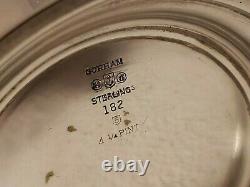 Vintage Gorham Sterling Argent 4 1/4 Pint Water Pitcher #182
