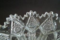 Vintage Hawkes American Brillant Cut Glass Crystal Water Pitcher Jug Brunswick