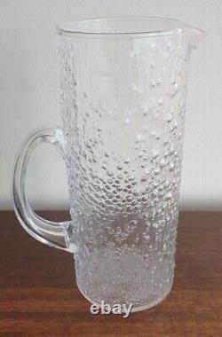 Vintage Iittala Hopla Carafe à cocktail / à eau en verre / Pichet Tapio Wirrkala